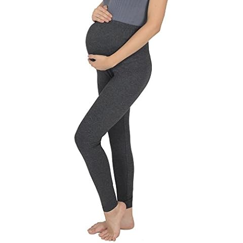 Today Is Her Women's Maternity Leggings, Over Bump Support, Full Length, Extra Comfort Range Dark Grey Size 12 Cover