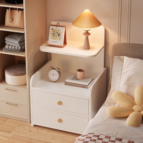Table de chevet en bois 2 tiroirs pour désencombrer les petites chambres avec élégance