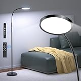 10000 Lux Light Therapy Lamp, Sunlight Therapy Lamps with 3 Color Temperatures &Dimmable &Timer, Full Spectrum &UV-Free Happy Lamp Light Therapy with Remote, Daylight Lamps for Home(Black, Floor Lamp)