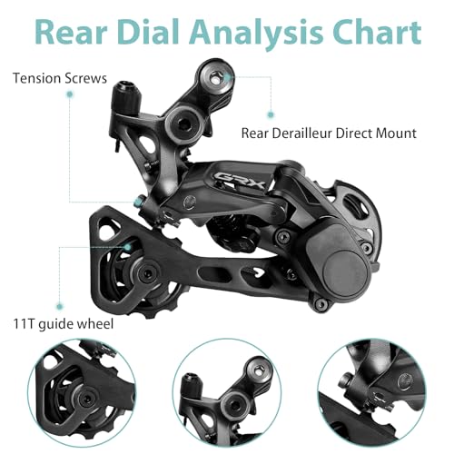 Bike Rear Derailleur RD-RX812 Bicycle Derailleur 11 Speed Derailleur for Gravel Road Bike