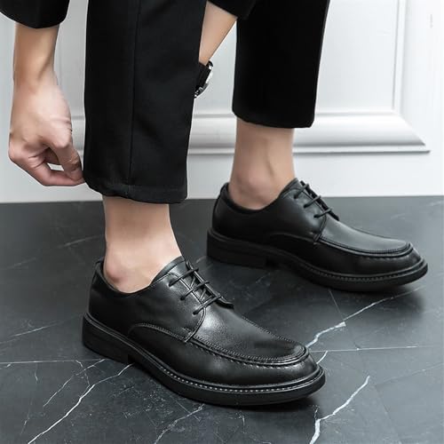 Lace Up Men's Orthopedic Dress Shoes Casual Business Oxford New Leather Shoes Walking Office Comfort Loafers Work Flats3