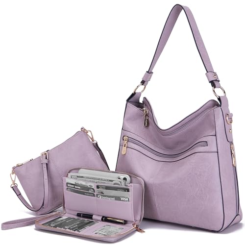 Image of Women Large Crossbody Bags Ladies Satchel Shoulder Handbags Purse and Wallet Set for Women Totes Hobo Purses