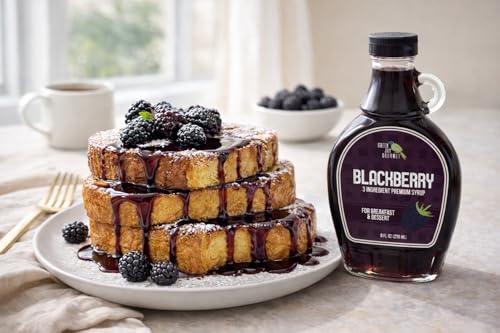 Image of Green Jay Gourmet Blackberry Syrup - 3 Ingredient Fruit Syrup - 2 x 8 Oz