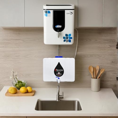 Image of Waste Water Storage Tank 18L - Wall-Mountable, Food-Grade HDPE Plastic, Translucent Design, Easy to Connect with All Ro purifiers /Air Conditioners /Other Sources