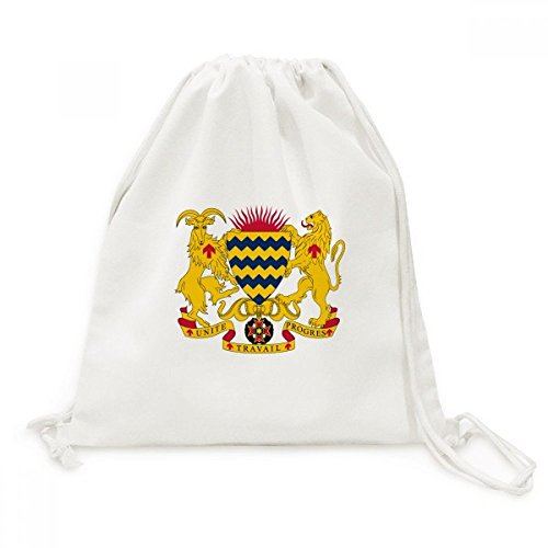 Toile Drawstring Backpack Tchad sac à dos cordon coton léger pour voyage