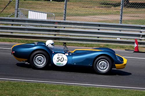 Póster de coche Lister Jaguar Knobbly No50 ideal para decorar despachos