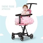 Dream-On-Me-Coast-Rider-Travel-Stroller–Pink-Lightweight-Compact-Baby-Stroller-Theme-Park-Approved-Book-Folding-Design-Adjustable-Handle-Soft-Ride-Wheels-Converts-to-Rider-Scooter