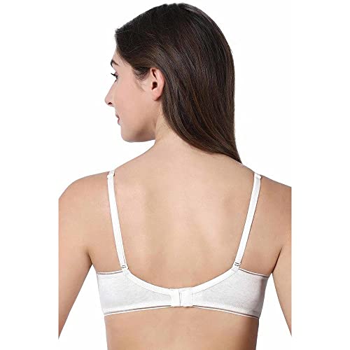 Image of Enamor A028 Lightweight V-Neck Cotton Plus Size T-Shirt Bra for Women- High Coverage, Padded and Wirefree