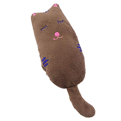 Preisvergleich Produktbild Coomir Lustiges Interaktives Plüsch-Spielzeug Kätzchen Kätzchen Beißzähne Mahlwerk Catnip Mint Spielzeug Kaffee
