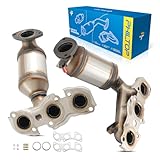 PHILTOP Direct-Fit Catalytic Converter Kit Compatible with Toyota, Lexus 2002-2006 Camry 3.0L, 2002-2003 ES300 3.0L Replace# 16465, 641307, 40721, 16466, 641525, 40663 (EPA Compliant)