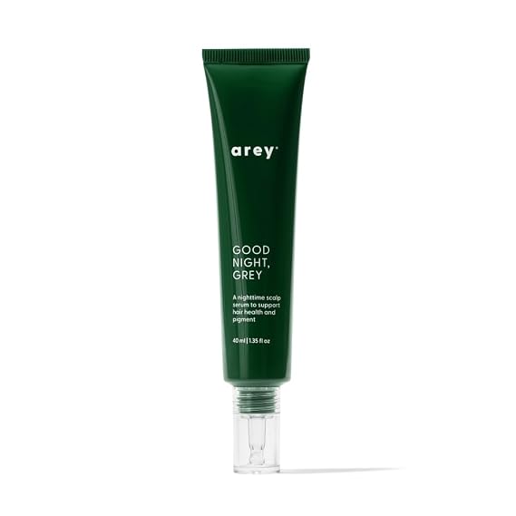 Arey Good Night, Grey Overnight Scalp Serum | Supports Color Production, Improves Hair Density & Reduces Scalp Stress | Lightweight, Oil-Free Night Treatment | 40ml