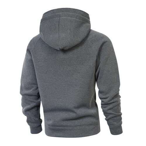 Hoodies for Men Fleece Full Zip Up Cardigan Sweatshirt with Pockets Winter Casual Loose Warm Hoodie Jacket2