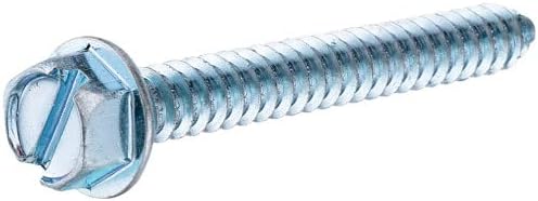 Hillman Sheet Metal Screws No. 8 X 1-1/2 " Hex Head/Slotted Hex Head Box 100