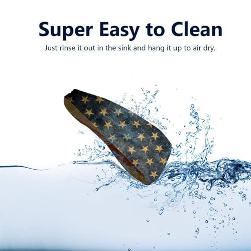 Image of American Flag Sports Headbands Moisture Wicking Workout Headband Sweatband Headbands for Running Cycling Football Yoga Hairband for Men Women