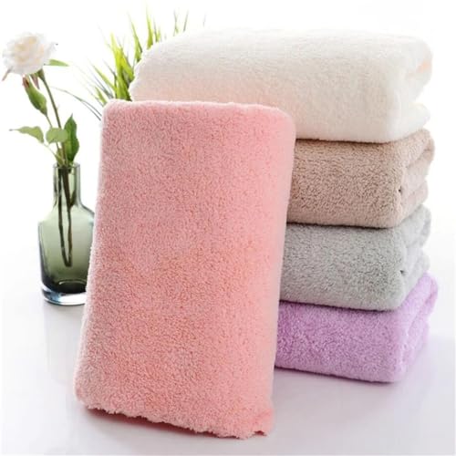 Serviette de bain en velours de corail double face douceur absolue