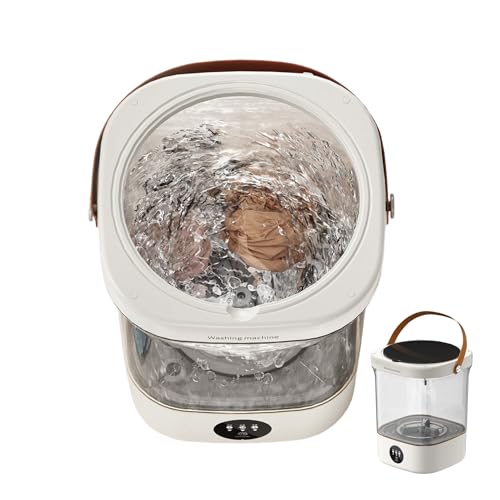 Mini lavadora portátil de 12 litros con 3 velocidades para camping y casa