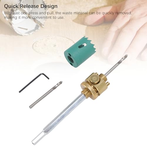 Broca sierra para luz empotrada 125mm hexagonal miniatura 4