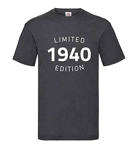 T-shirt 1940 Limited Edition homme grand vêtement coton gris foncé XXXL