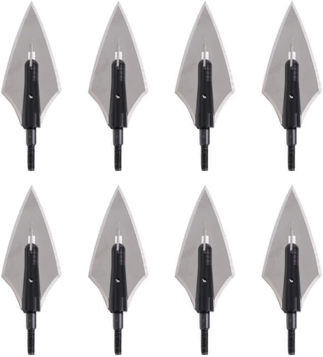 10pcs 150/170 Grain Archery Arrowhead Stainless Steel Broadhead Target Point Tips Hunting Bow Arrow Shooting Accessory