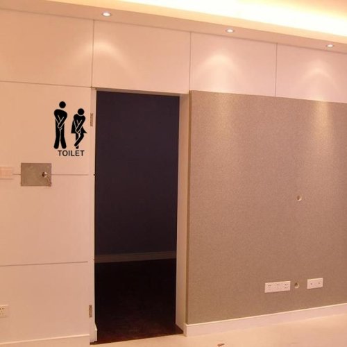 Toilette francesi con fiore adesivo per porta del bagno decalcomania per wc in vinile decorazioni per la casa impermeabili  15