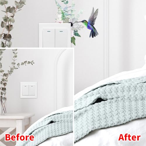 Set 3 adhesivos de pared decorativos Hummingbird Flowers miniatura 2
