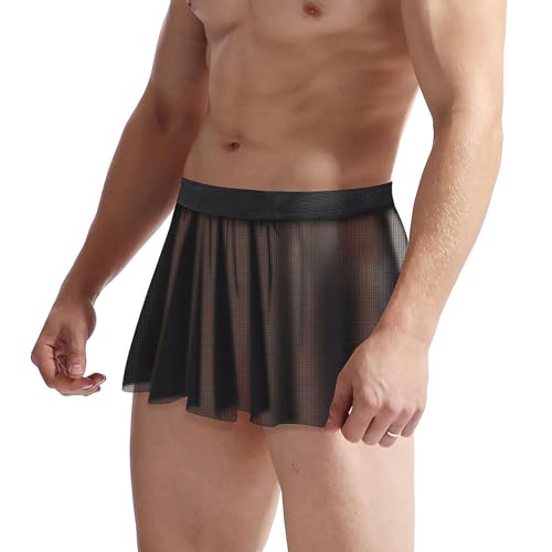 Men's Sissy Mini Skirt See Through Panty Sissy Lingerie for Cross-dressers Crossdressing Panties Gay Sleepwear Underpants3