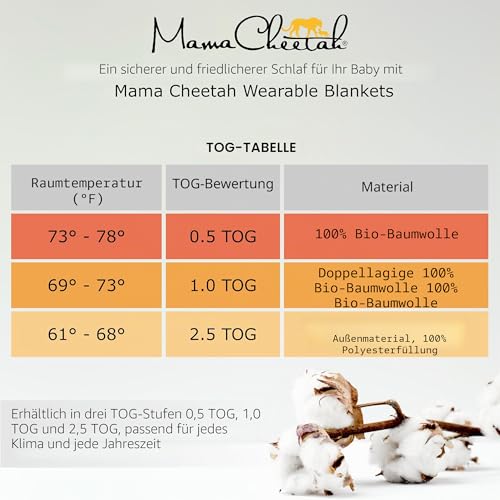 Baby Schlafsack mit Füßen Bio-Baumwolle 0.5 TOG Sommerschlafsack 2er-Pack – Ansicht 7