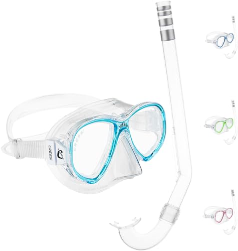 Máscara Perla Jr Cressi sin filtraciones de agua para niños que aprenden snorkel y apnea