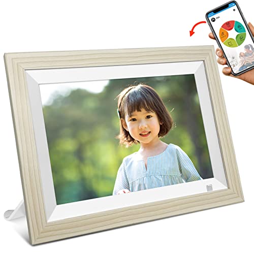 Wi-Fi デジタルフォトフレーム 10.1インチ 木目調  SSA Amazon.co.jp: SSA スマート デジタル フォト フレーム WiFi