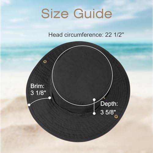 Image of Bucket Hat Wide Brim UV Protection Sun Hat Boonie Hats Fishing Hiking Safari Outdoor Hats for Men and Women