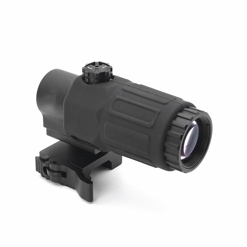 G33 3X Magnifier Scope with Switch to Side Quick Detachable QD Mount Apply 551 552 553 556 558 Red Dot Holographic Sight,Optical Reflex Scope Fit 20mm Rail Mount for Hunting Full Markings,Black
