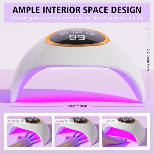Save 38% on 72W UV LED Nail Lamp with Auto Sensor & LCD Display