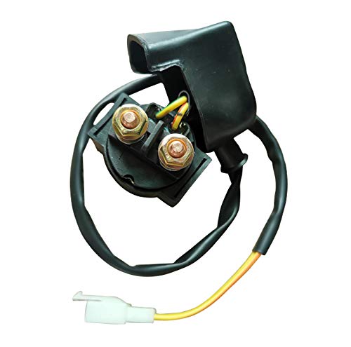shamofeng Starter Motor With Line and Long Line RELAY for 50cc 70 cc 90cc 100 cc 110cc Dirt Bikes Go Karts ATVs Pit Bike Dune Buggy Sandrail Quad 4 Wheelers SSR Roketa Taotao Coolster Jonway SunL