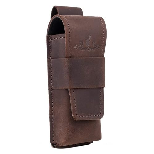 image for MG Leather Work Harmonica Case Genuine Crazy Horse Leather – Handmad