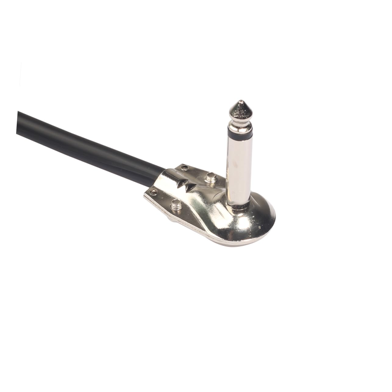 Toyvian 5pcs 6.35mm Male to Male Right Angle Guitar Effect Cable for Pedalboard Low Capacitance High Clarity Tc095-15