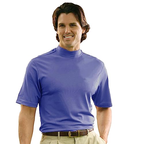 Monterey Club Men's Solid Dry Swing Mock Shirt #1172