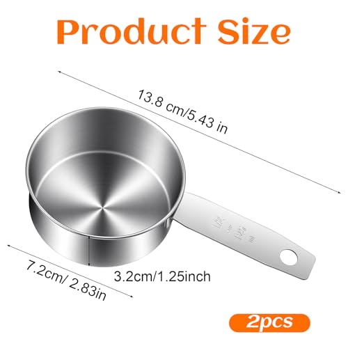 2 Pack Medidor de Comida para Perros Acero Inoxidable miniatura 2