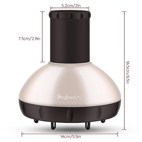 Image of Segbeauty Hair Diffuser with Deep Bowl, Adjustable Air Flow Professional Hair Diffuser Attachment for Curly Wavy Hair, Hairstylist Barber Salon Tool Fitting Most Blow Dryer with 1.57 inch-1.97 inch Nozzle