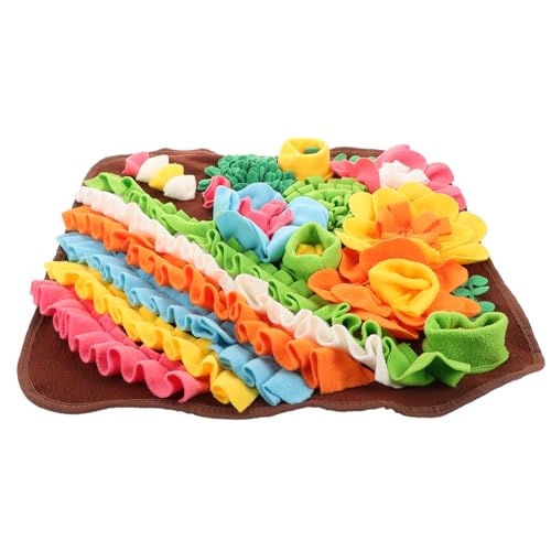 GRIRIW Pet Snuffle Mat for Dogs Cats Interactive Feeding Game Slip Sniffing Blanket for Cognitive Training Versatile Sniffing Pad for Pets Easy to
