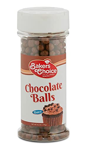 Crunchy Chocolate Pearls - Kosher Chocolate Crispearls - Dairy Milk Chocolate Covered Cereal Balls - 4.2 Oz. – Baker’s Choice