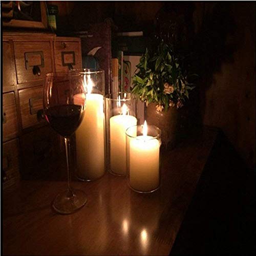 KETELAMP Hurricane Candle Holder Glass, Open Ended Glass, Bottomless