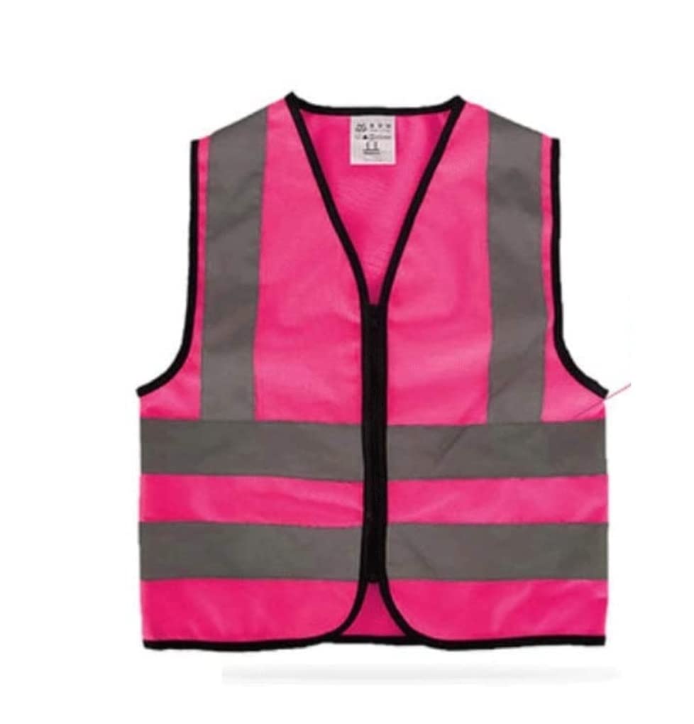 BROLEO Gilet Ad Alta Visibilità, Gilet Di Sicurezza Riflettente Multiuso Confortevole Rete Traspirante Rossa Con Fluoresceina Per Cantieri Stradali (S - Foto 2