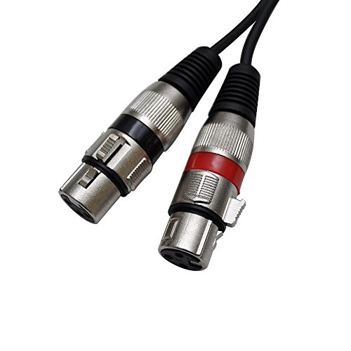 Seismic Audio Saxmrm-2X5 Dual Xlr Female To Dual Rca Male 5-Feet Patch Cable #TOP2