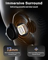 SANOTO Knochenschall Kopfhörer Bluetooth 6.0, Sportkopfhörer Kabellos – Ansicht 4