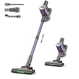 Vacuum Cleaners for Home,Cordless Vacuum Cleaner,Lightweight Stick Vacuum Cordless Rechargeable,Self-Standing Design,LED Touch Screen,Vacuum for Hardwood Floors,Carpet,Pet Hair(Lavender Purple)