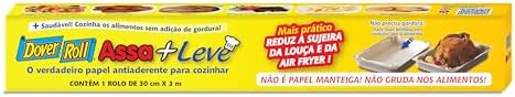 Dover-Roll Dover Assa+Leve - Papel Antiaderente Para Cozinhar Rolo De 30Cm X 3M