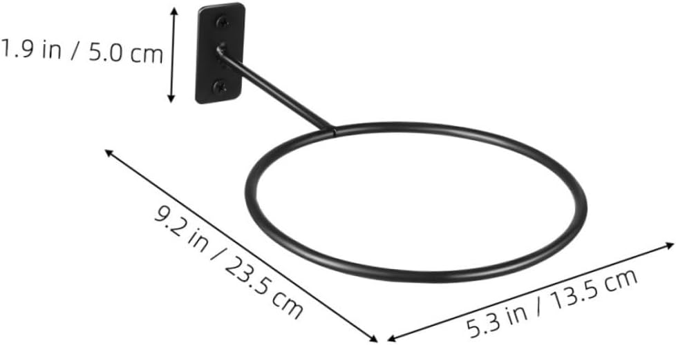 Wall-Mounted Basketball and Football Ball Rack Organizer, 8pcs Metal Ball Storage Stand 23.5x4.5cm, Space-Saving Sports Equipment Holder for Basketball Volleyball Soccer
