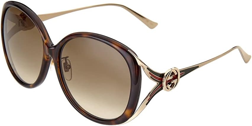 Gucci Brown Gradient Round Ladies Sunglasses GG0226SK 003 60