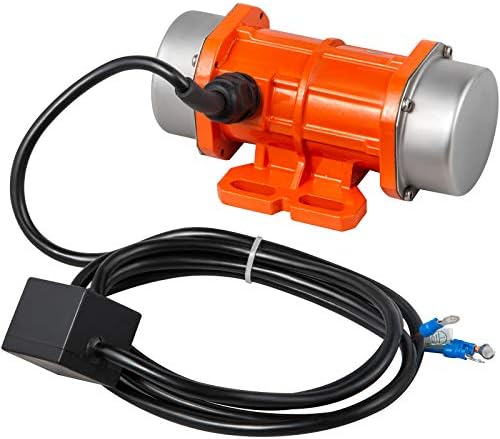 VEVOR AC Concrete Vibrator 110V Motor Vibrating Motor 100W Single Phase AC Electric Vibrating Motor Aluminum Alloy Case 3600rpm Asynchronous Vibration Motor 2M Cable Concrete Vibrator IP65 Waterproof
