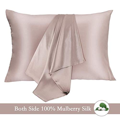 JOGJUE Silk Pillowcase for Hair and Skin 2 Pack 100% Mulberry Silk Bed